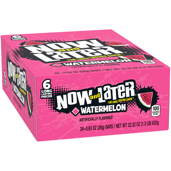NOW & LATER WATERMELON		1 CT/24 PK
