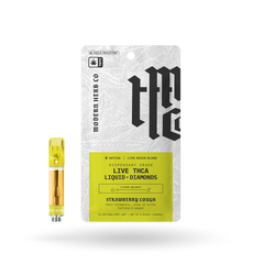 MODERN HERB  THCA VAPE CARTRIDGE LIVE RESIN LIQUID DIAMONDS: STRAWBERRY COUGH (SATIVA)