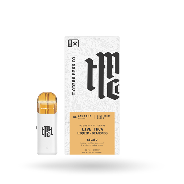 MODERN HERB THCA POD KIT LIVE RESIN LIQUID DIAMONDS: GELATO (HYBRID) - 2G
