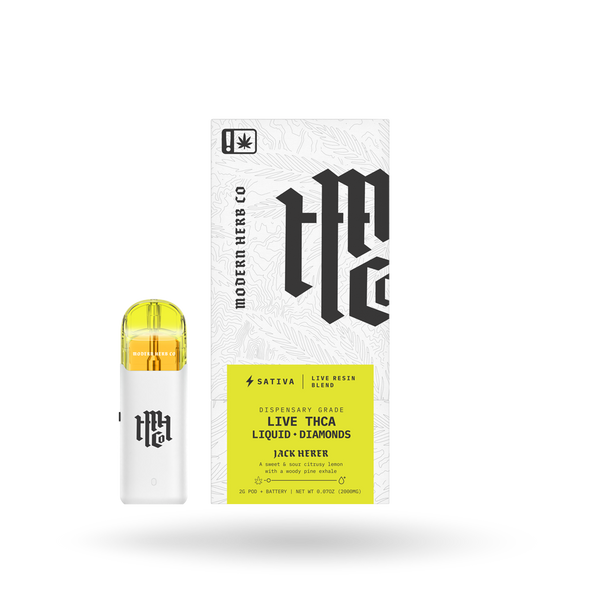 MODERN HERB THCA POD KIT LIVE RESIN LIQUID DIAMONDS: JACK HERER (SATIVA) - 2G