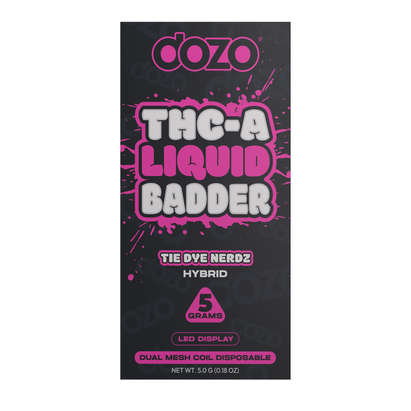 DOZO THC-A - LIQUID BADDER 5G DISPOSABLE | TIE DYE NERDZ