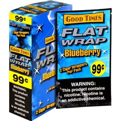 GOOD TIMES FLAT WRAPS GRAPE 25 PACKS OF 2 BLUEBERRY