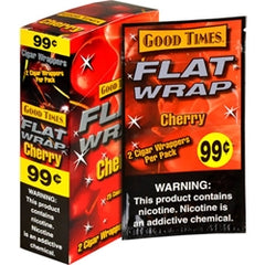 GOOD TIMES FLAT WRAPS GRAPE 25 PACKS OF 2 CHERRY