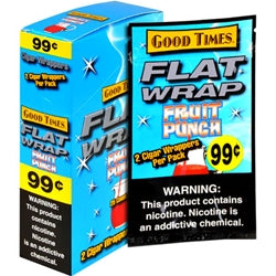 GOOD TIMES FLAT WRAPS GRAPE 25 PACKS OF 2 FRUIT PUNCH