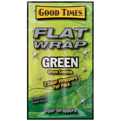 GOOD TIMES FLAT WRAPS GRAPE 25 PACKS OF 2 GREEN