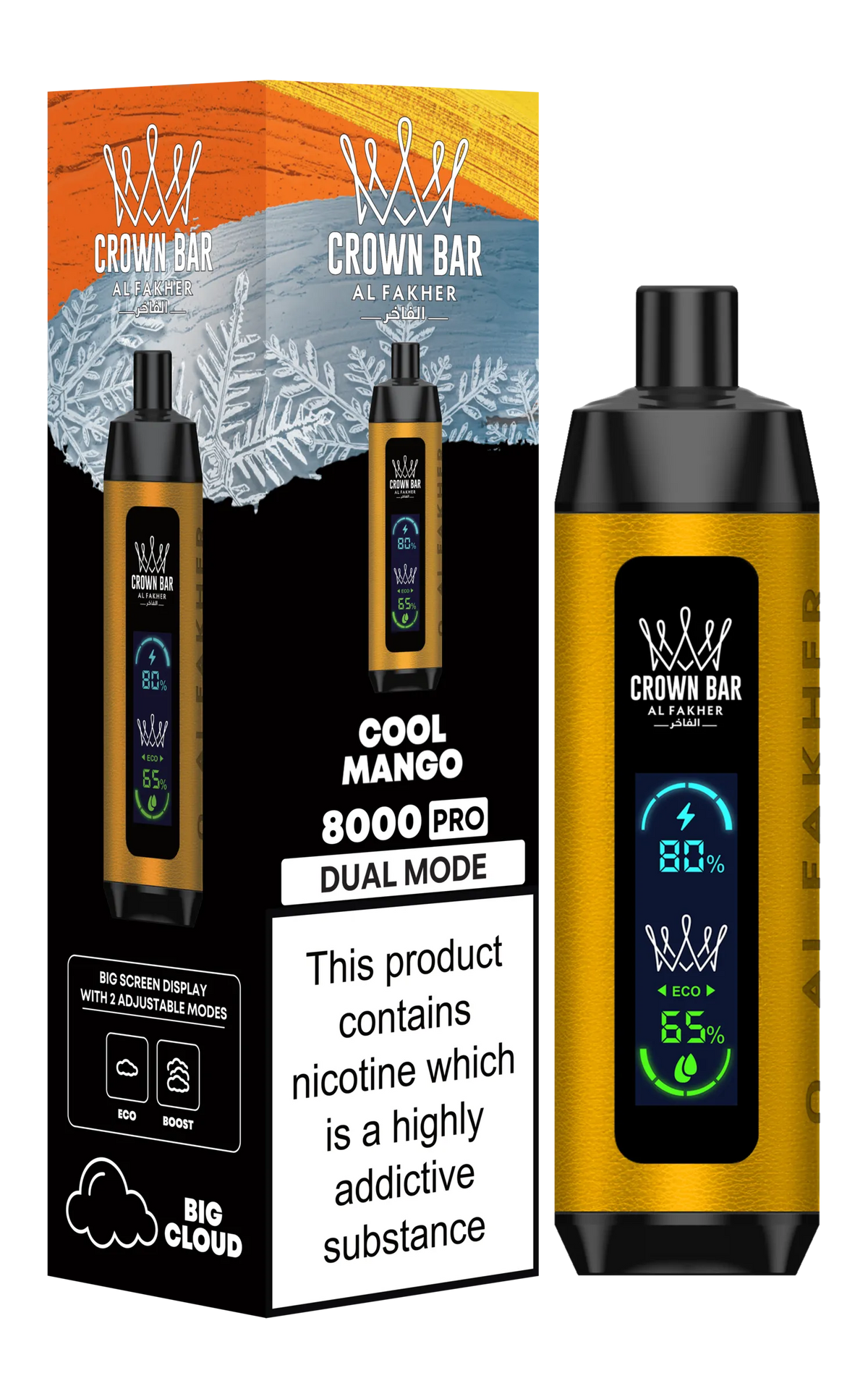 CROWN BAR 8000 PRO - COOL MANGO