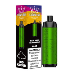 BLUE RAZ LEMONADE AL FAKHER CROWN BAR DISPOSABLE VAPE
