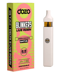 DOZO BLINKERS LIVE ROSIN 2.5G DISPOSABLE | GREEN GODDES