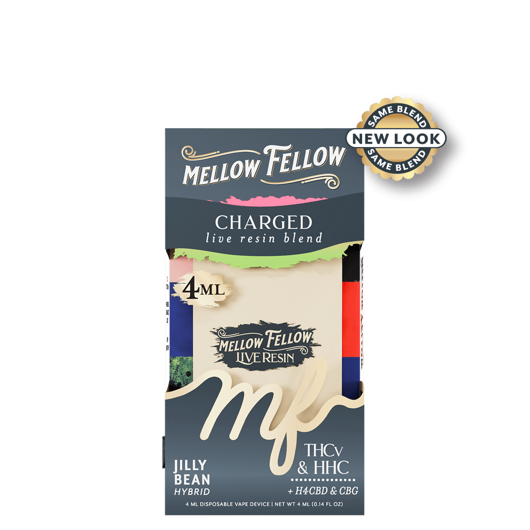 MELLOW FELLOW LIVE RESIN 4ML DISPOSABLE VAPE – JILLY BEAN
