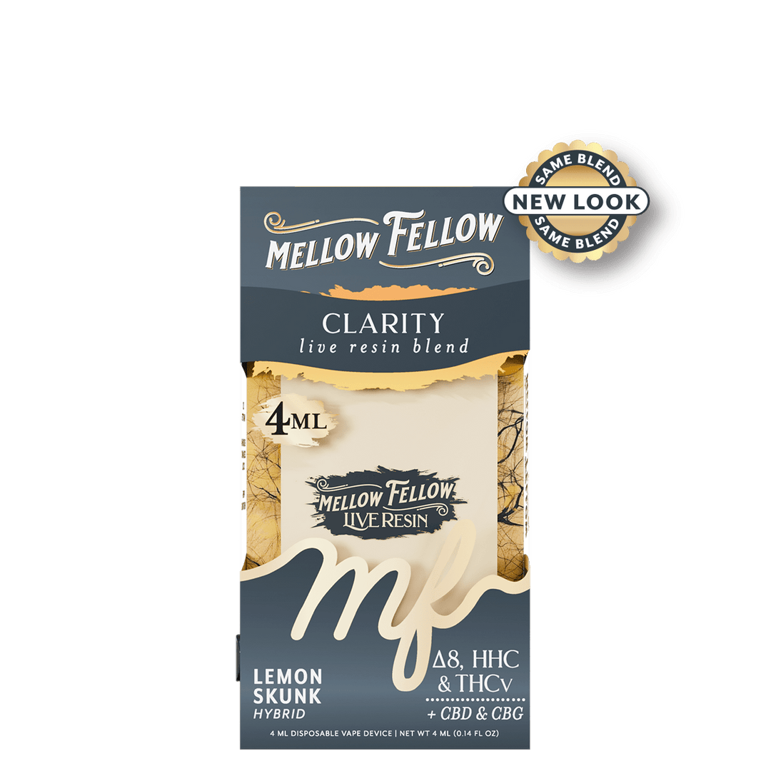 MELLOW FELLOW LIVE RESIN 4ML DISPOSABLE VAPE – LEMON SKUNK