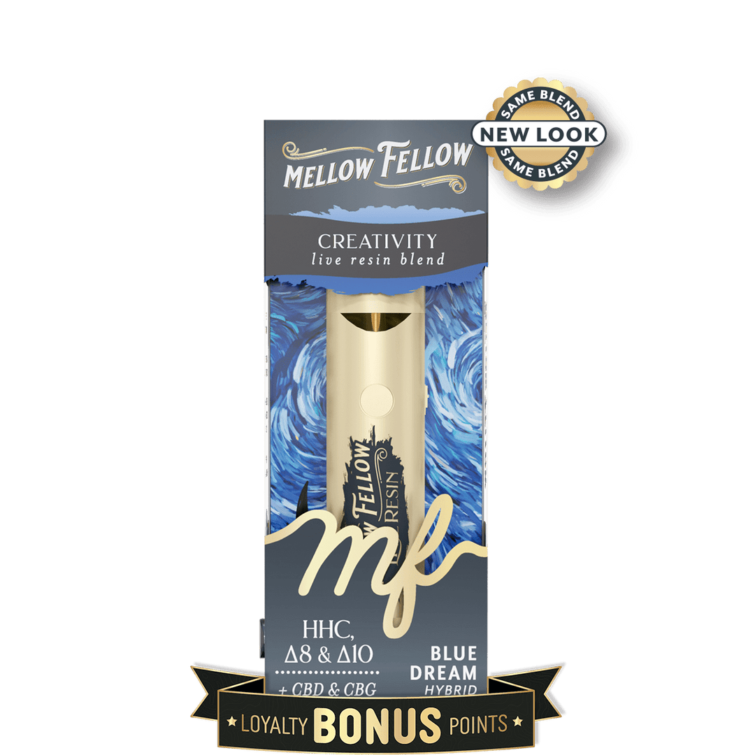 MELLOW FELLOW LIVE RESIN 2ML DISPOSABLE VAPE – BLUE DREAM
