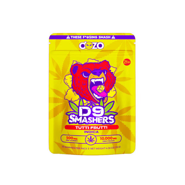 DOZO D9 SMASHERS GUMMIES - 10000MG | TUTTI FRUTTI (INDICA)