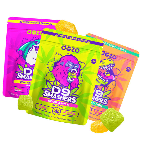 DOZO D9 SMASHERS GUMMIES - 10000MG | LT LEMON MERIN