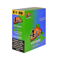 4 K'S BLACK DIAMOND CIGARILLOS 15 PACKS OF 4 KIWI BERRY
