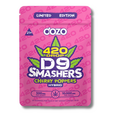 DOZO D9 SMASHER GUMMIES 420 DROP 10,000MG CHERRY POPERS