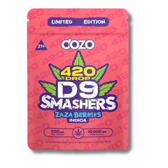 DOZO D9 SMASHER GUMMIES 420 DROP 10,000MG ZAZA BERRIES
