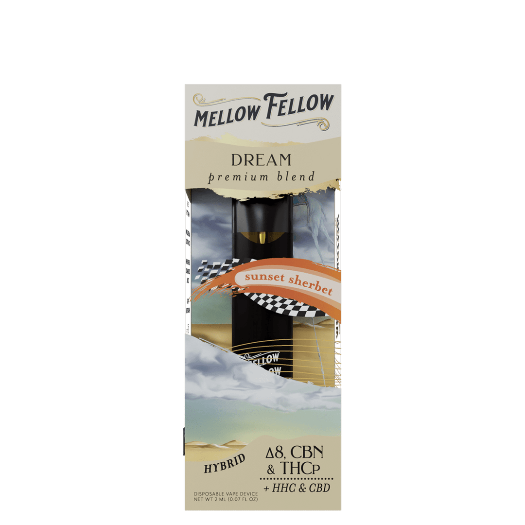 MELLOW FELLOW CLARITY PREMIUM BLEND - 2ML DISPOSABLE - HYBRID SUNSET SHERB