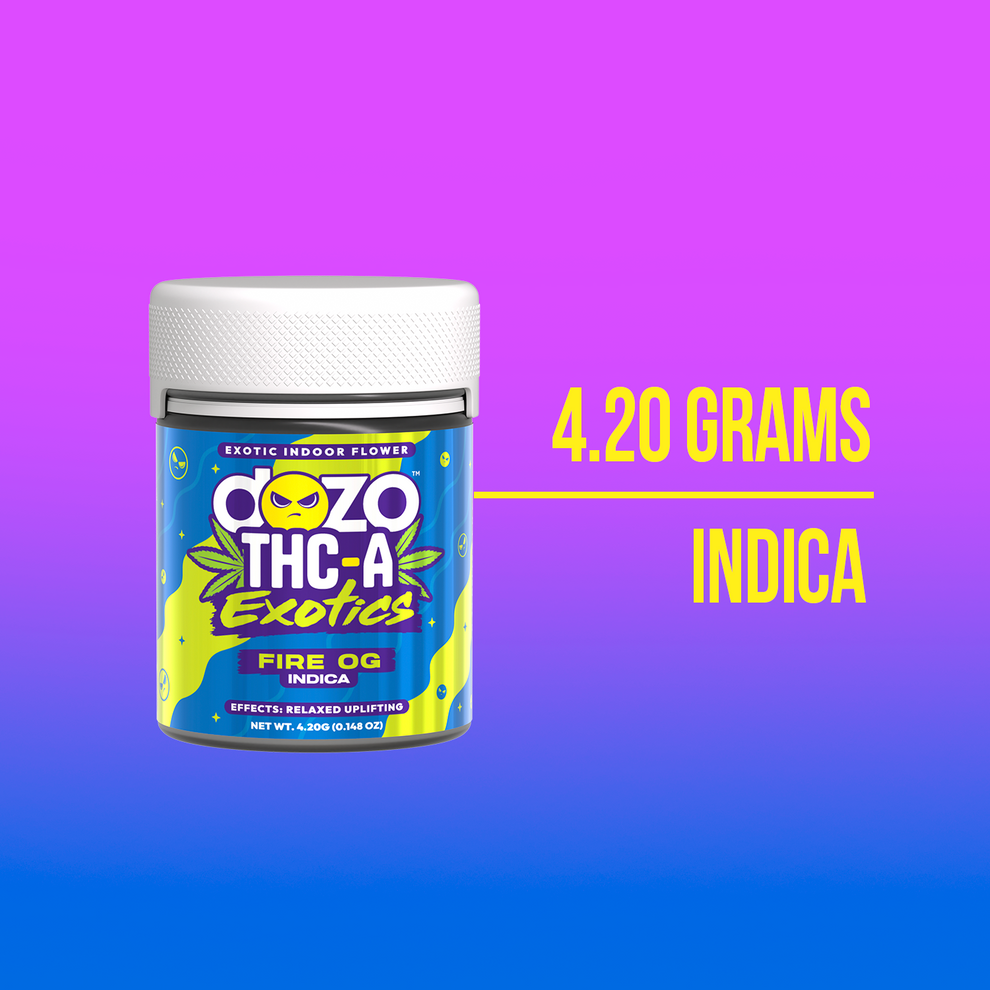 4.2G DOZO THC-A INDOOR FLOWER | FLOWER FIRE OG