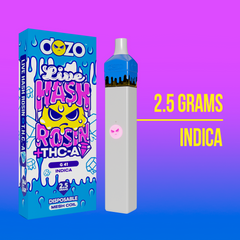2.5G DOZO LIVE HASH ROSIN THC-A VAPE: G-41 (INDICA)