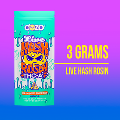 DOZO LIVE HASH ROSIN PREROLL | RAINBOW SHERBET (INDICA)
