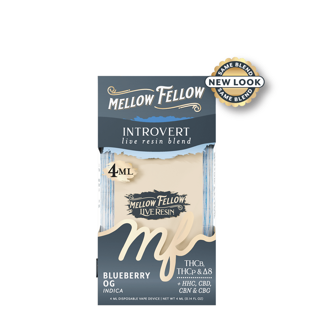 MELLOW FELLOW LIVE RESIN 4ML DISPOSABLE VAPE – BLUEBERRY OG