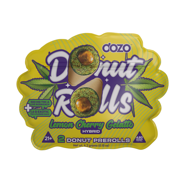 DOZO DONUT PREROLLS 4.20 GRAMS | HYBRIDLEMONCHERRYGELATO