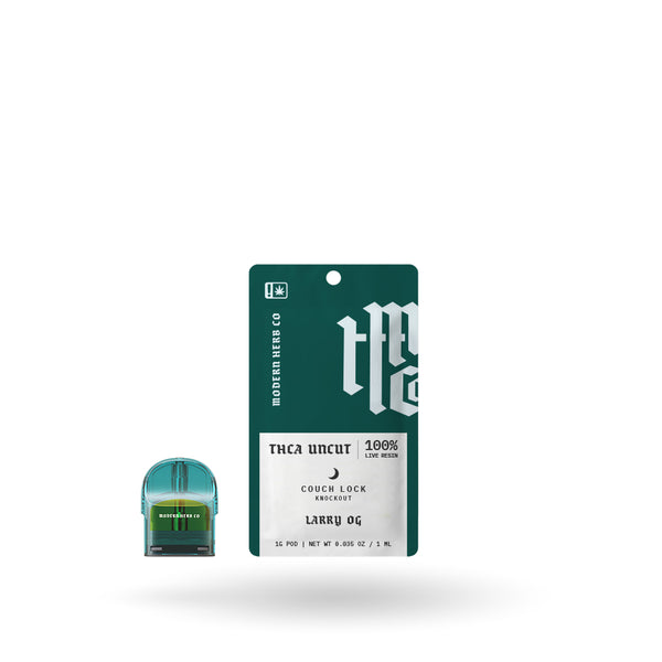 MODERN HERB THCA LIVE RESIN UNCUT POD REFILL: KNOCKOUT 1G LARRY OG