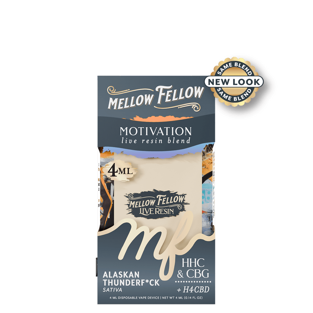 MELLOW FELLOW LIVE RESIN 4ML DISPOSABLE VAPE – ALASKAN THUNDER