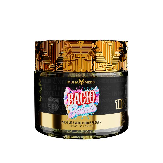 MUHA MEDS 4G FLOWER - PREMIUM EXOTIC INDOOR FLOWER - INDICA  BACIO GELATO