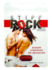 STIFF ROCK MALE ENHANCEMENT CAPSULES - DISPLAY OF 22CT