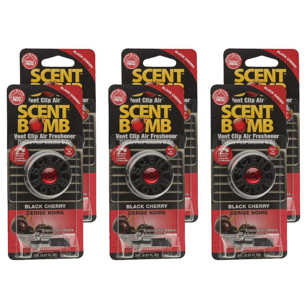 SCENT BOMB W/CLIP-B CHRY - 6PK