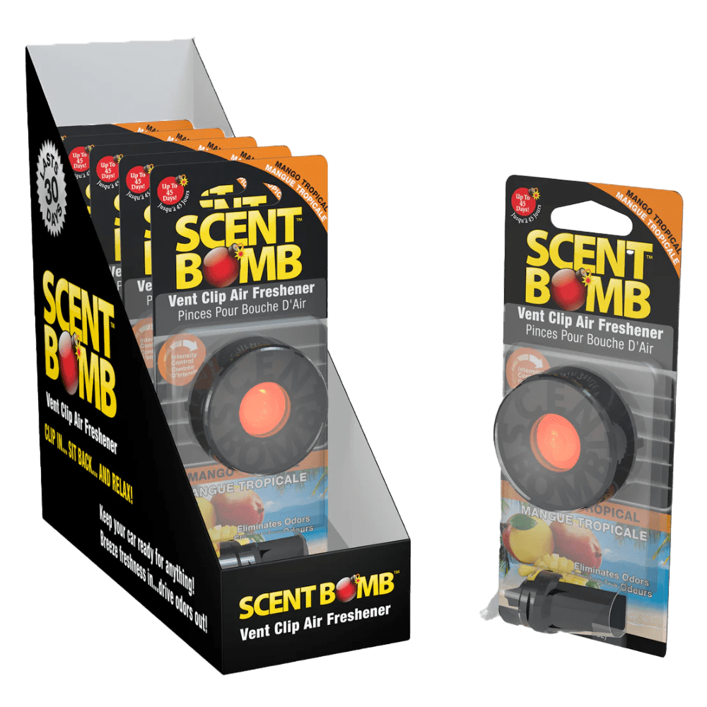 SCENT BOMB W/CLIP-MANGO T- 6PK