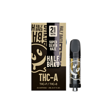 HALF BAK'D 2 GRAM CARTRIDGE SUPER SILVER HAZE