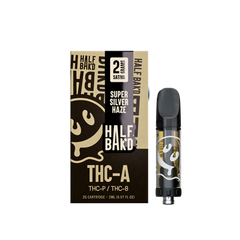 HALF BAK'D 2 GRAM CARTRIDGE SUPER SILVER HAZE