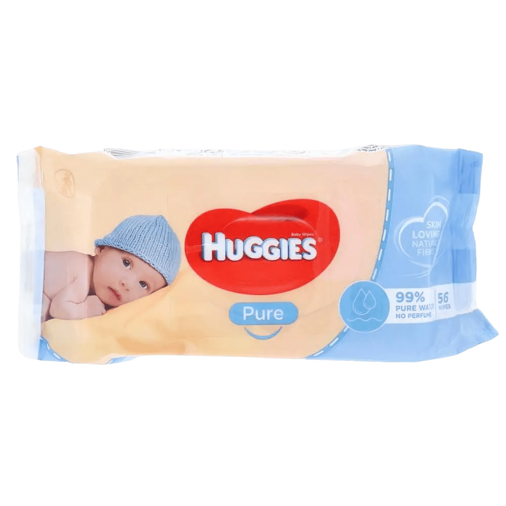 HUGGIES BB WP PURE 56 CT