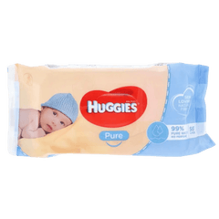 HUGGIES BB WP PURE 56 CT