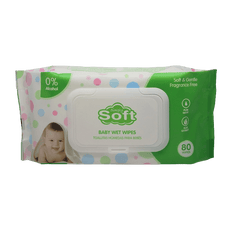 SIMPLY BABY WIPES 80CT GREEN/LI