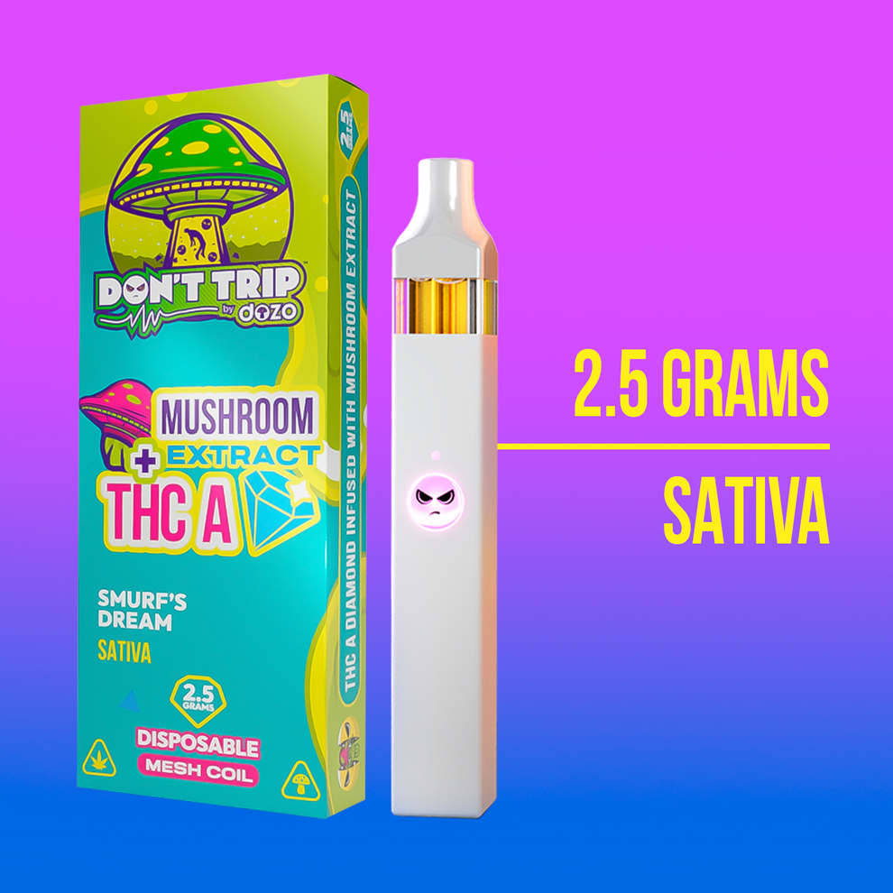 2.5G DON'T TRIP MUSHROOM VAPE: SMURF'S DREAM (SATIVA)