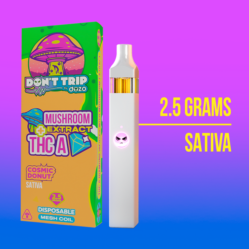2.5G DON'T TRIP MUSHROOM VAPE: COSMIC DONUT (SATIVA)