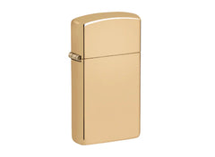 ZIPPO - SLIM POCKET LIGHTER, HIGH POLISH BRASS - SINGLE