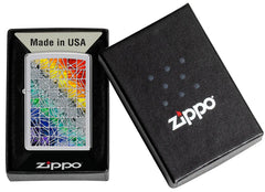 ZIPPO - FUSION PATTERN DESIGN HIGH POLISH CHROME - SINGLE