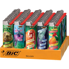 BIC LIGHTER - PARTY ANIMAL - 50 COUNT