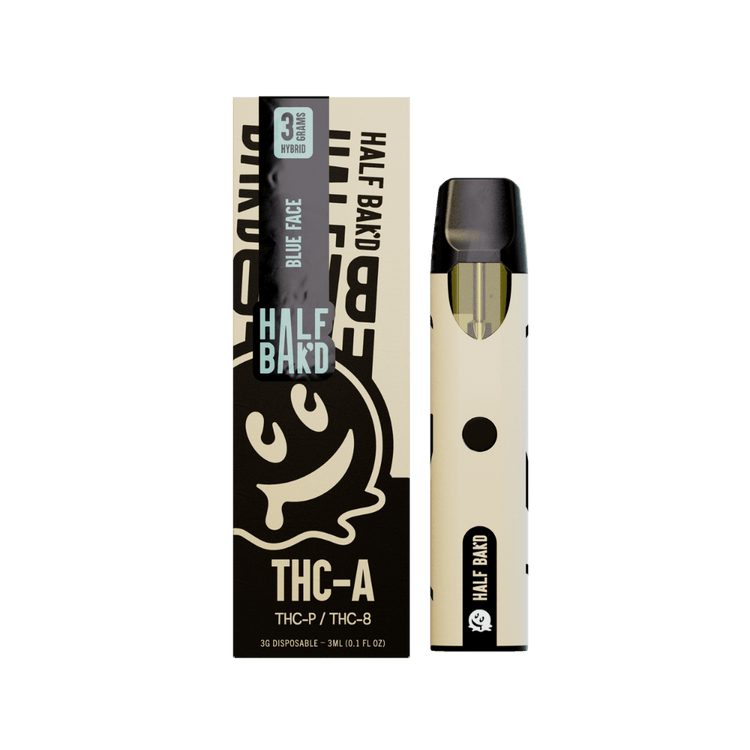 HALF BAK'D 3 GRAM DISPOSABLE BLUE FACE