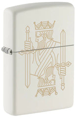 ZIPPO - KING QUEEN DESIGN WHITE MATTE - SINGLE