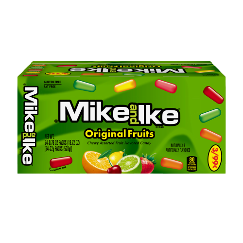 MIKE AND IKE ORIGINAL FRUITS 0.78 OZ. BOX 1 CT/24 PK