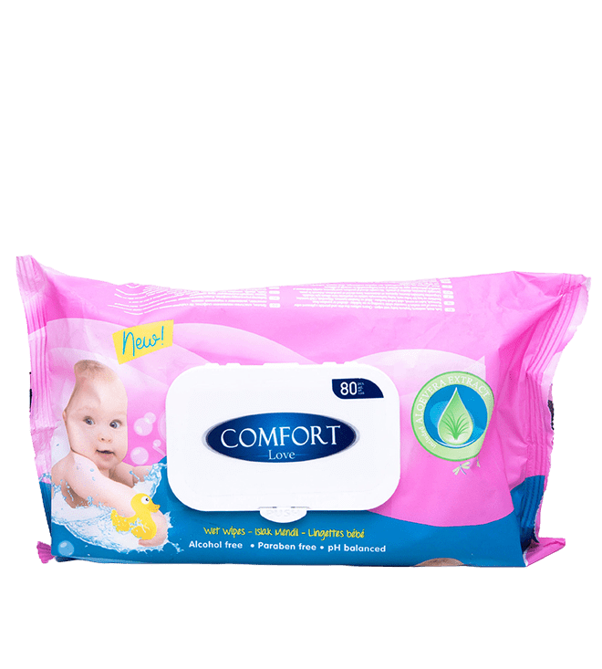 COMFORT BABY WIPES PINK