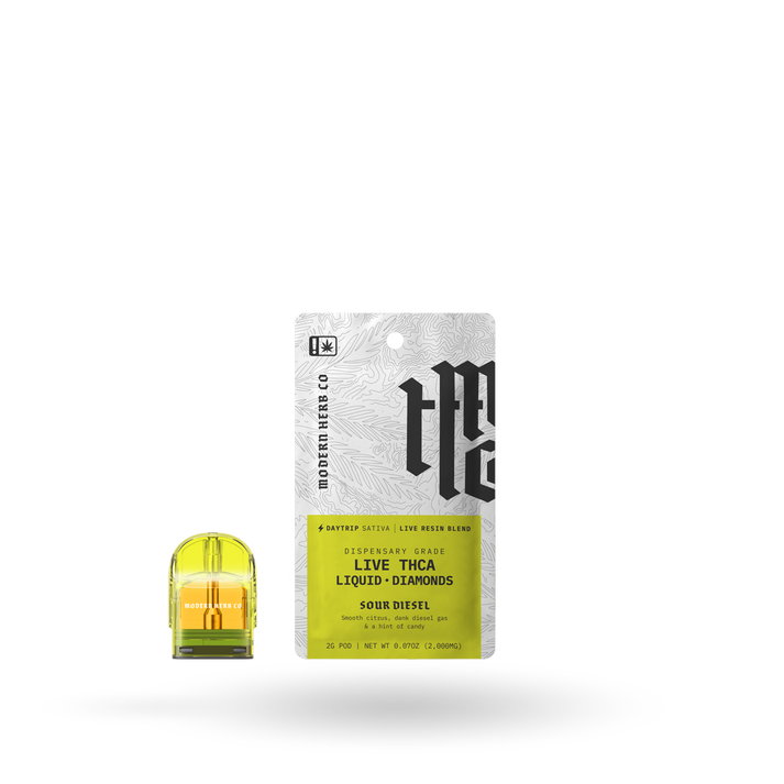 2G MODERN HERB CO THCA LIQUID DIAMONDS POD REFILL 6 PACK: DAYTRIP SOUR DIESE