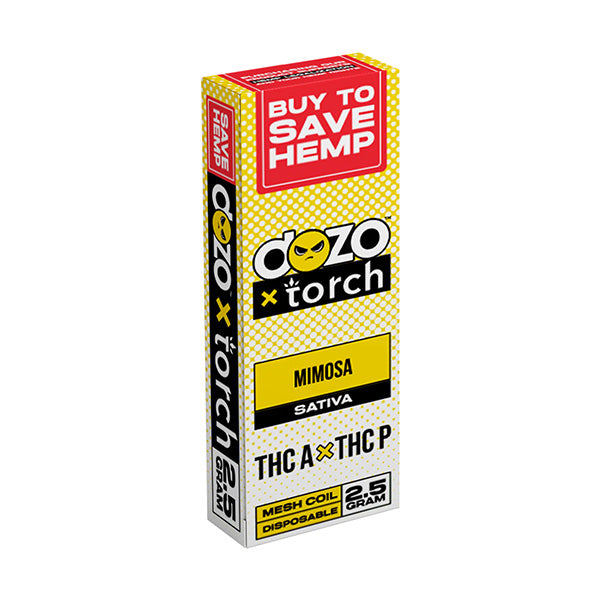 DOZO X TORCH THC-A + THC-P DISPOSABLE | 2.5G | MIMOSA