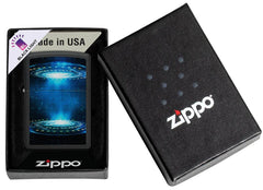 ZIPPO - BLACK LIGHT UFO FLAME DESIGN BLACK MATTE - SINGLE