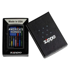 ZIPPO - 2024 BUCK WEAR AMERICAN HEROES, BLACK MATTE - SINGLE